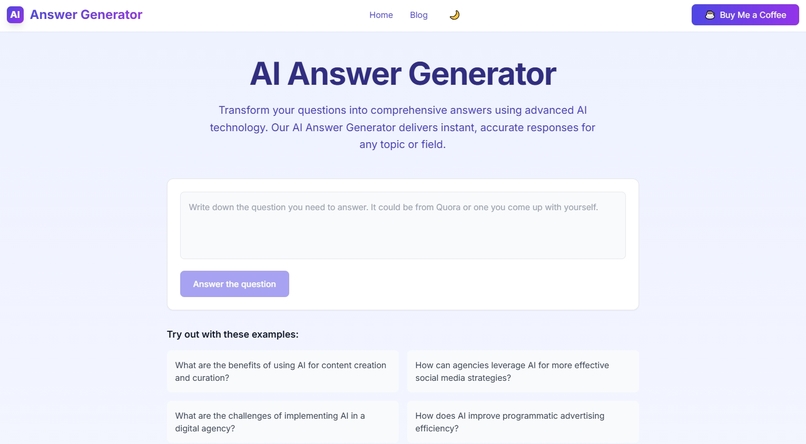 AI Answer Generator – screenshot 1