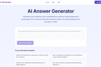 AI Answer Generator | Devpost