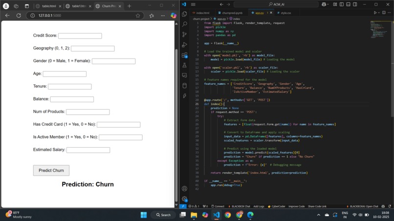 Customer Churn Prediction – screenshot 1