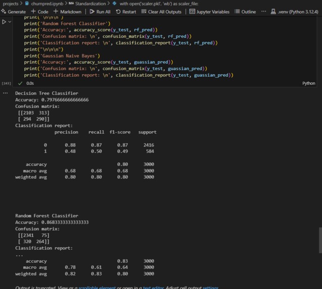 Customer Churn Prediction – screenshot 2