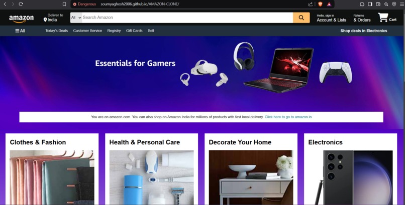 AMAZON-CLONE – screenshot 1