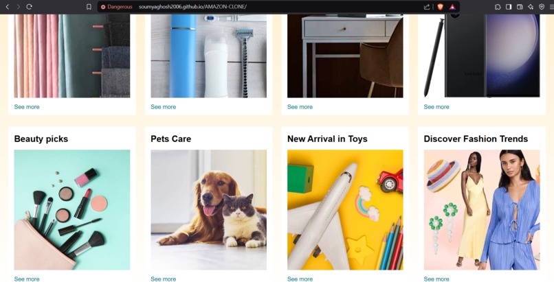 AMAZON-CLONE – screenshot 2
