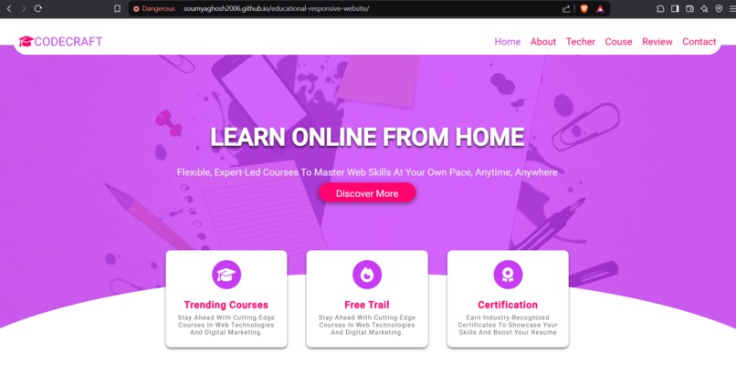 educational-responsive-website – screenshot 2