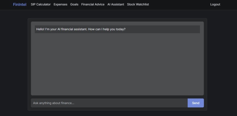 FinIntel - AI-Powered Finance Management Platform – screenshot 4