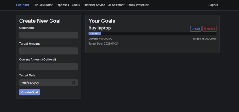 FinIntel - AI-Powered Finance Management Platform – screenshot 5