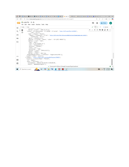 predictive ai  healthcare with fhir – screenshot 2