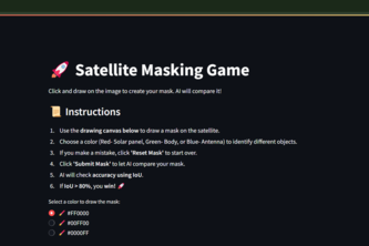 Satellite masking game