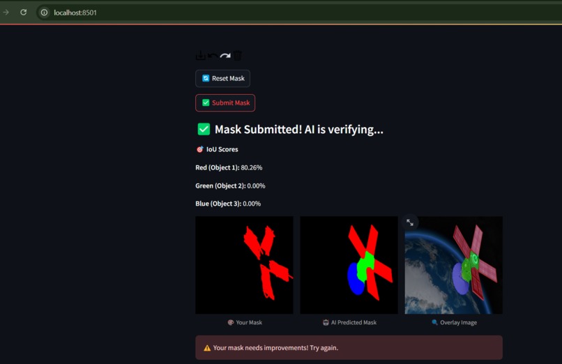 Satellite masking game – screenshot 2