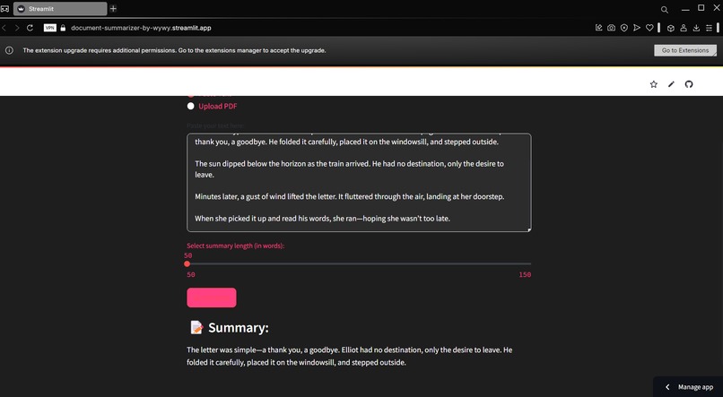PDF Summarizer by Ryry – screenshot 1