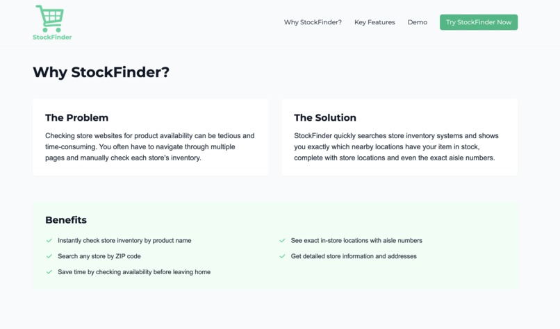 StockFinder – screenshot 2