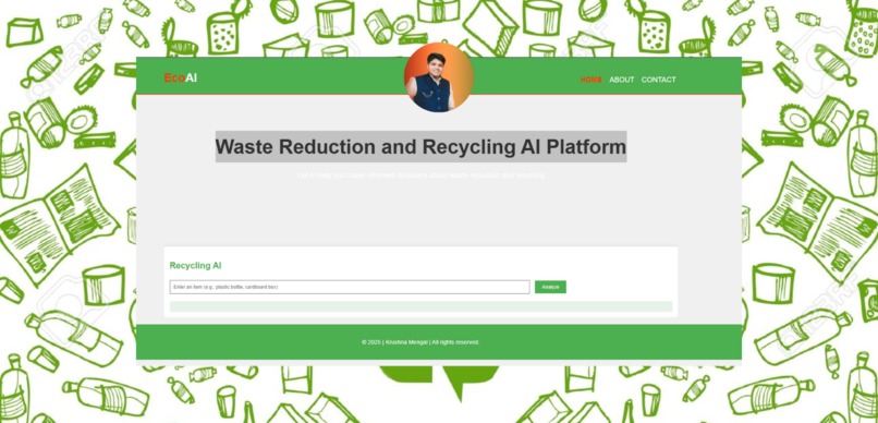 EcoAI-Waste Reduction and Recycling AI Platform – screenshot 2