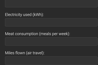 Carbon Footprint Tracker 