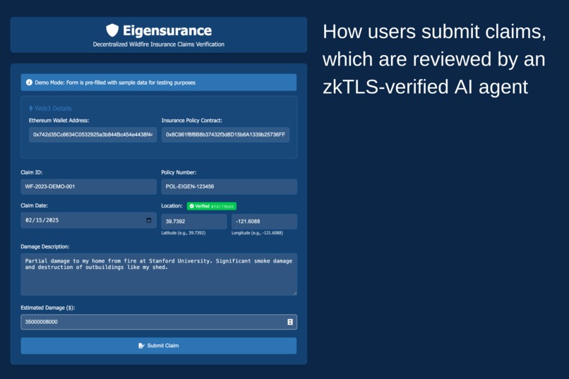 Eigensurance: AI x Web3 – screenshot 3