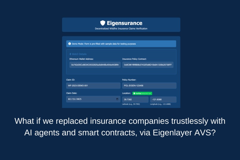 Eigensurance: AI x Web3 – screenshot 2