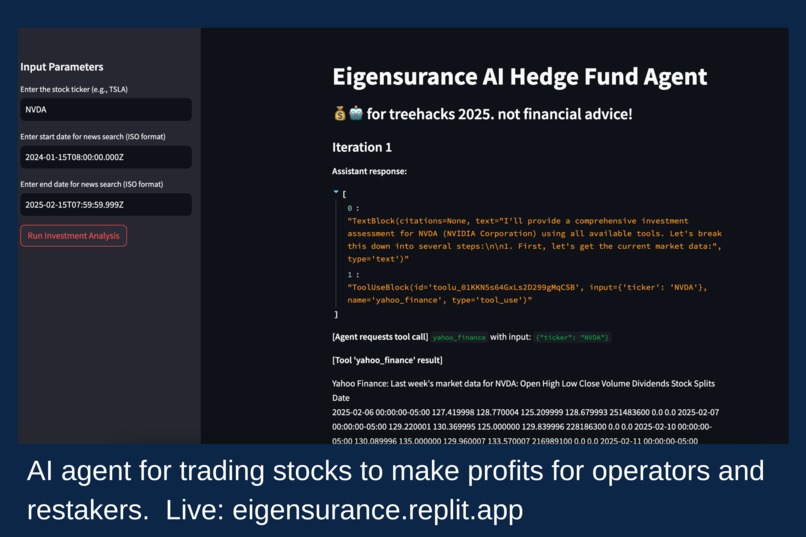 Eigensurance: AI x Web3 – screenshot 6