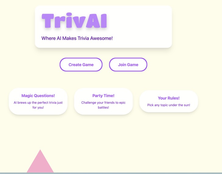 TrivAI – screenshot 1