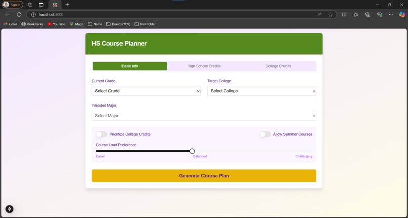 HS Course Planner – screenshot 1