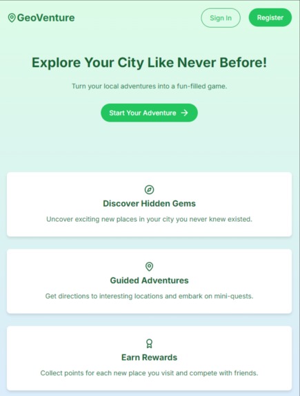 GeoVenture – screenshot 1