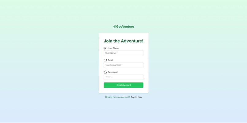GeoVenture – screenshot 2