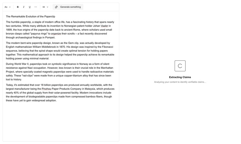 Verifact – screenshot 3