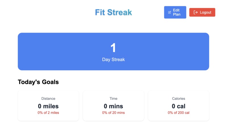 FitStreak – screenshot 1