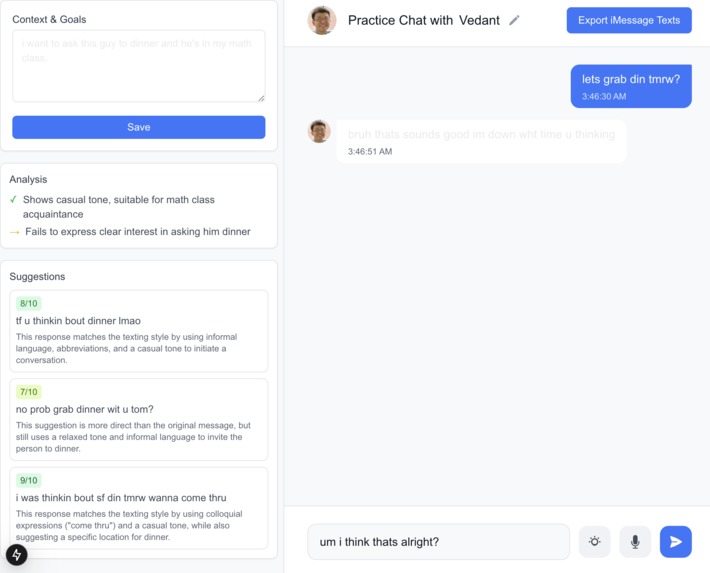 SimuCHATlator – screenshot 1