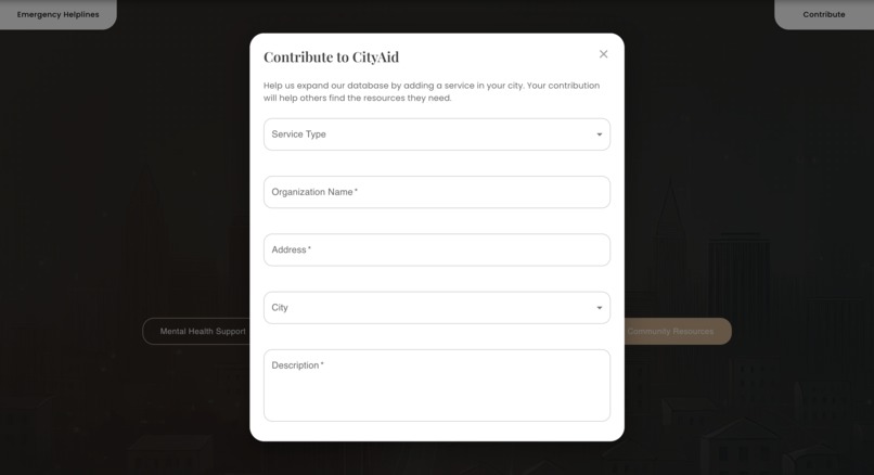 CityAid - DeerHacks 2025 Submission – screenshot 4