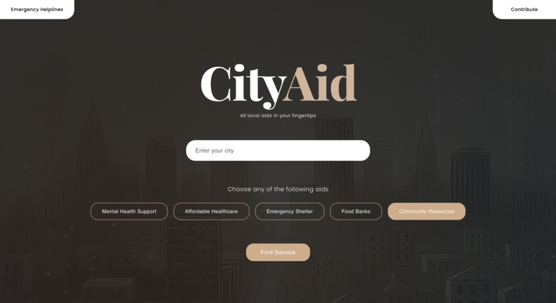 CityAid - DeerHacks 2025 Submission – screenshot 2