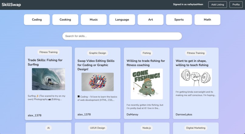 SkillSwap – screenshot 4