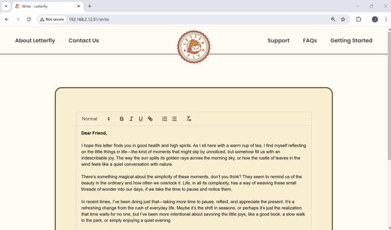 Letterfly – screenshot 3