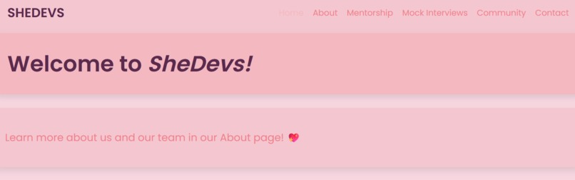 SheDevs – screenshot 1