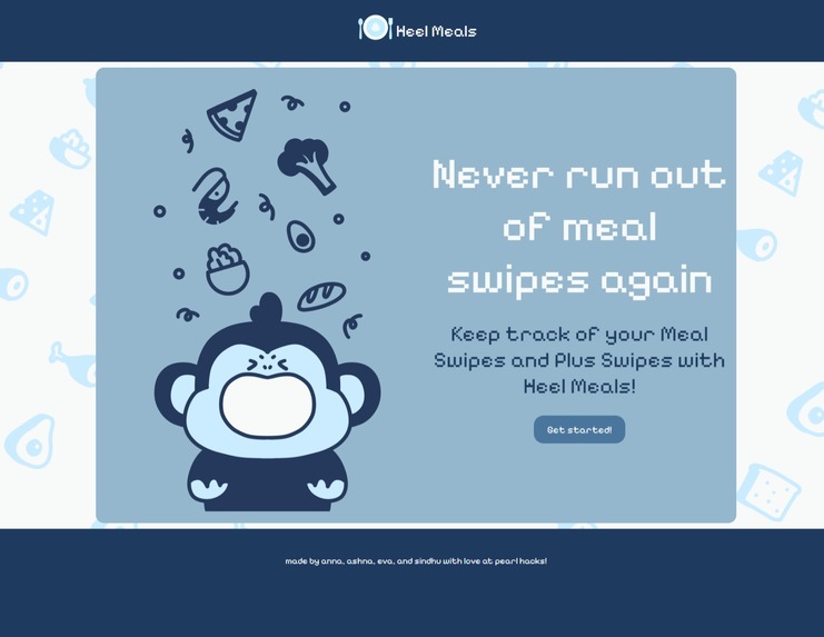 Heel Meals - Meal Swipe Tracker – screenshot 1