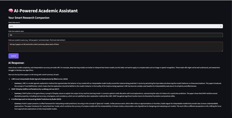 AI-Powered Academic Assistant – screenshot 2