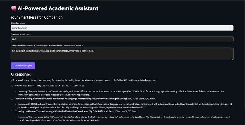 AI-Powered Academic Assistant – screenshot 4