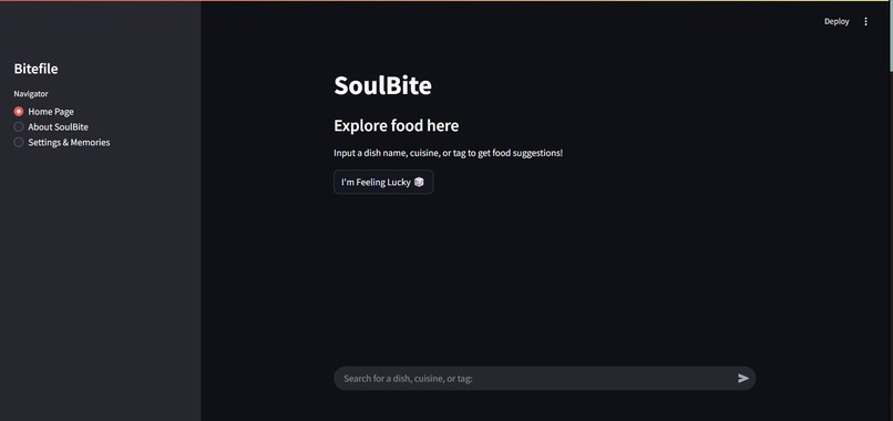 SoulBite - Cultural food explorer – screenshot 1