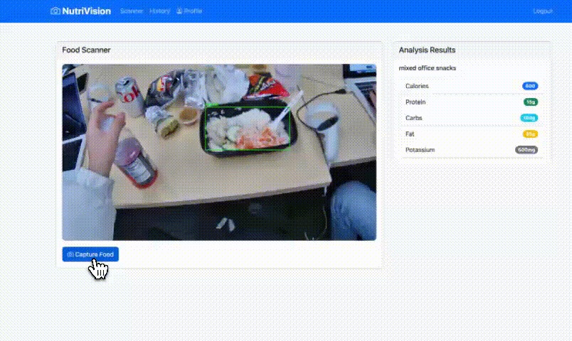 NutriVision – screenshot 2