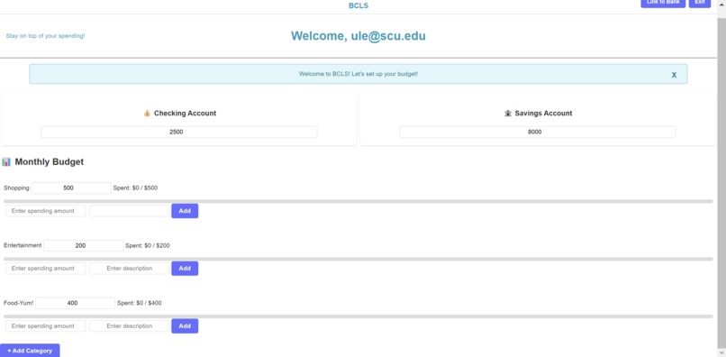 Financial Categorizer Habit Changer - BLCS – screenshot 1