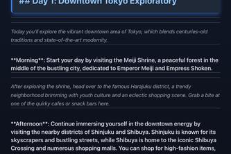 AI Travel Itinerary Creator