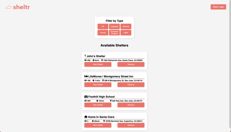 Sheltr – screenshot 2