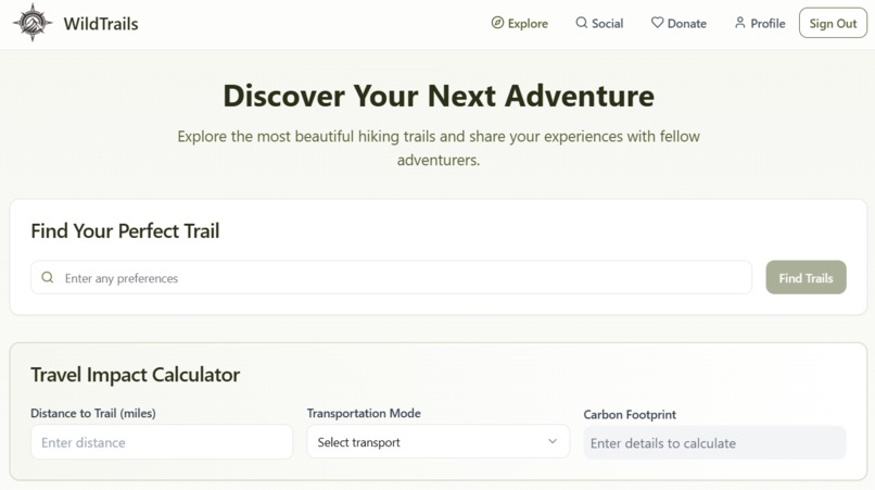 WildTrails – screenshot 1