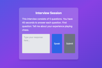 Secret Agent Interviewer