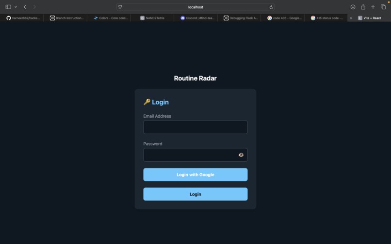 Routine Radar by team Hacktivate – screenshot 3