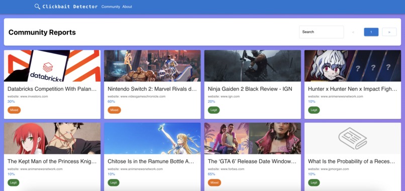 Half-stack-developers - Article Clickbait Detector – screenshot 3