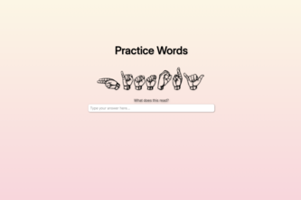 ASLearn | quickly learn ASL!