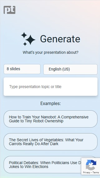 Free AI Presentation Maker by PoweredTemplate – screenshot 4