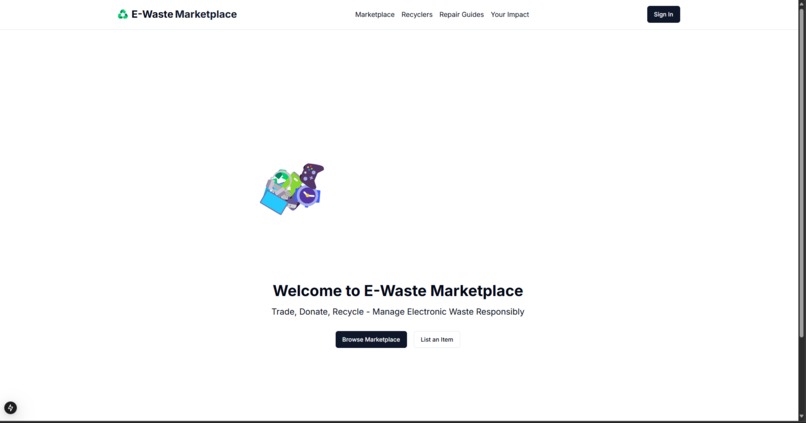 e-waste-marketplace – screenshot 1