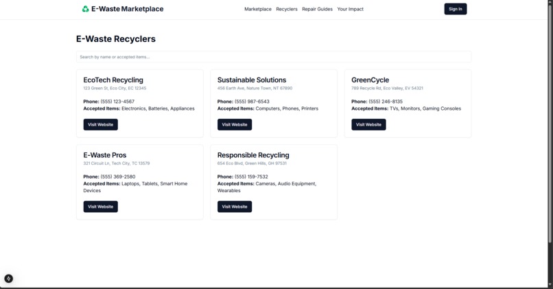 e-waste-marketplace – screenshot 4