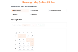 Karnaugh Map Solver