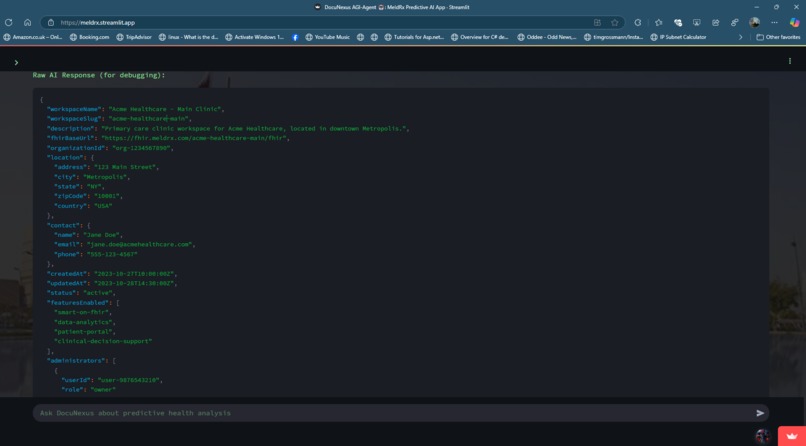 DocuNexus AGI-Agent: Azure AI Predictive Healthcare Analyze – screenshot 16