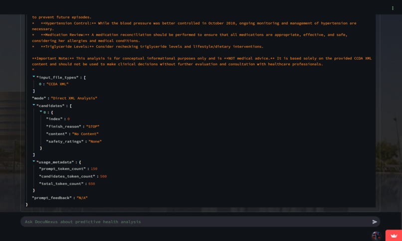 DocuNexus AGI-Agent: Azure AI Predictive Healthcare Analyze – screenshot 12